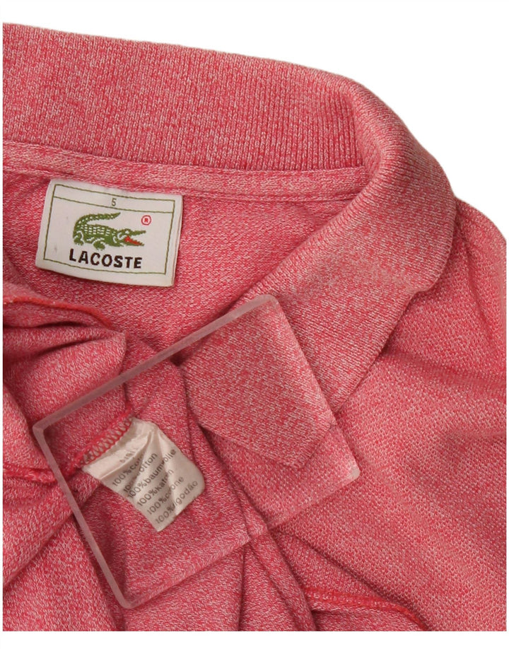 Ανδρικό πουκάμισο πόλο Lacoste Νούμερο 5 Μεγάλο ροζ βαμβακερό