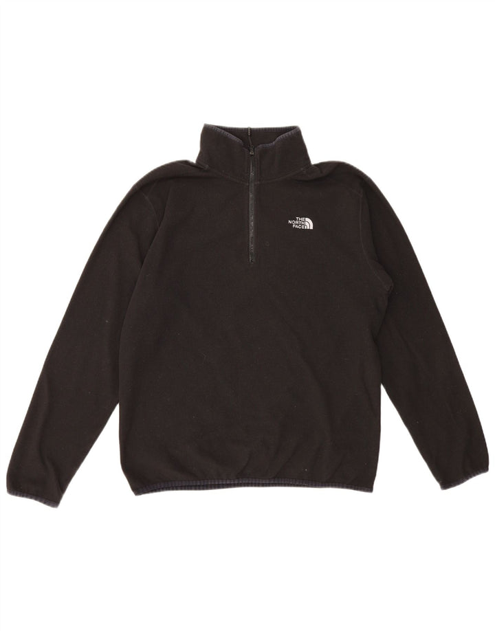 The North Face Ανδρικό φερμουάρ Fleece Jumper Μεσαίο μαύρο πολυεστέρα