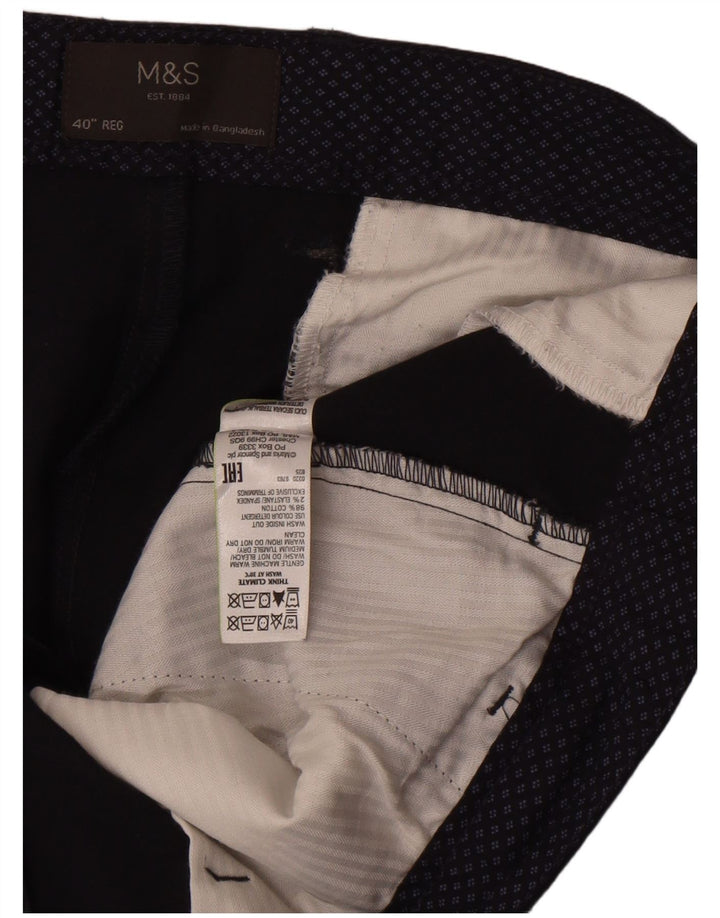 Ανδρικό σορτς Chino Marks & Spencer W40 XL Navy Blue Cotton