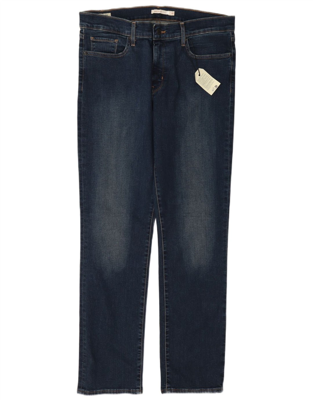 Levi's Womens 314 Shaping Straight Jeans W32 L32 Navy Blue Cotton