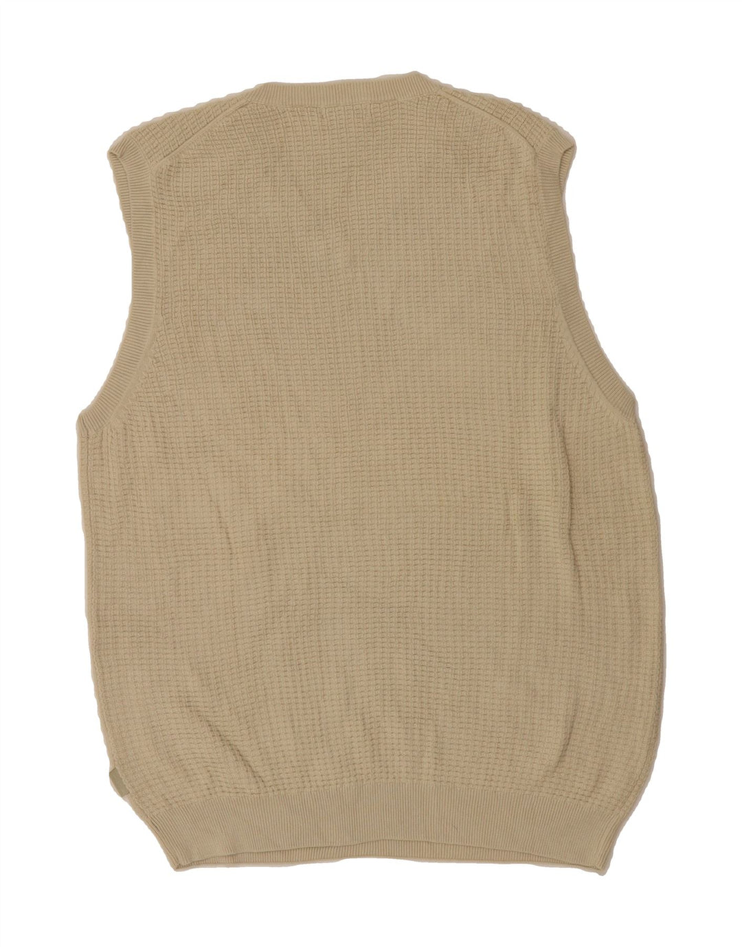 IZOD Mens Vest Tank Top Medium Off White Cotton Vintage Izod and Second-Hand Izod from Messina Hembry 