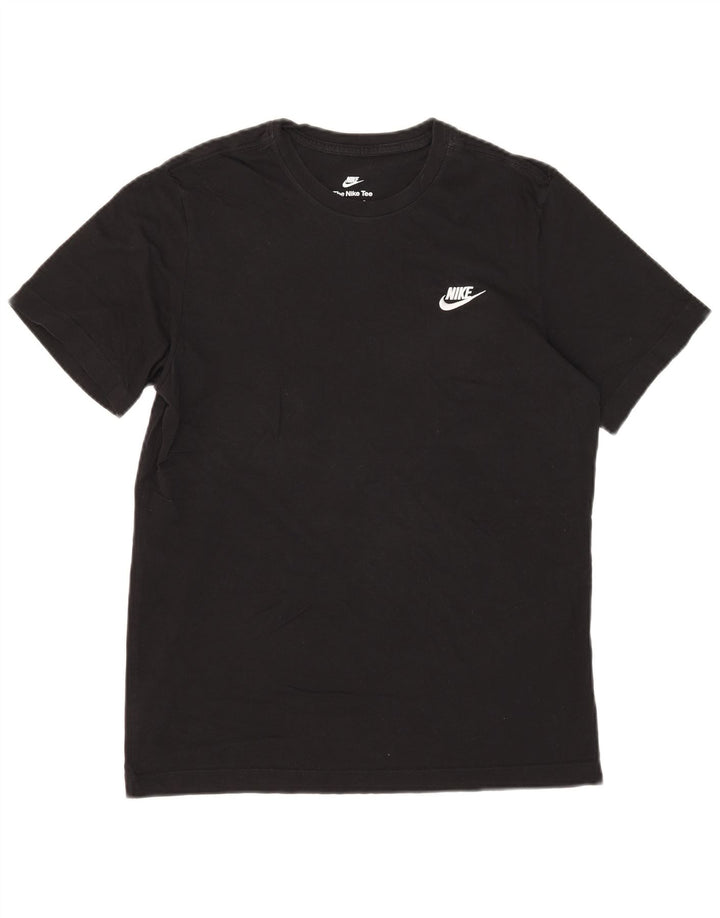 Ανδρικό μπλουζάκι Nike, μεσαίο μαύρο βαμβακερό