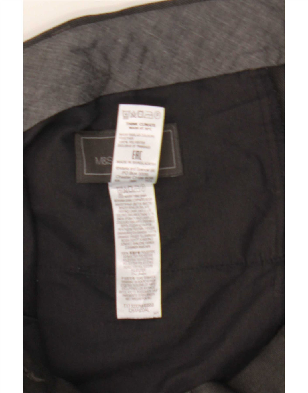 Ανδρικό καθημερινό παντελόνι Marks & Spencer W38 L33 Grey Polyester