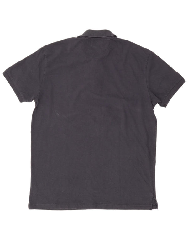 Murphy & Nye Ανδρικό πουκάμισο Polo Slim Fit 3XL Navy Blue βαμβακερό