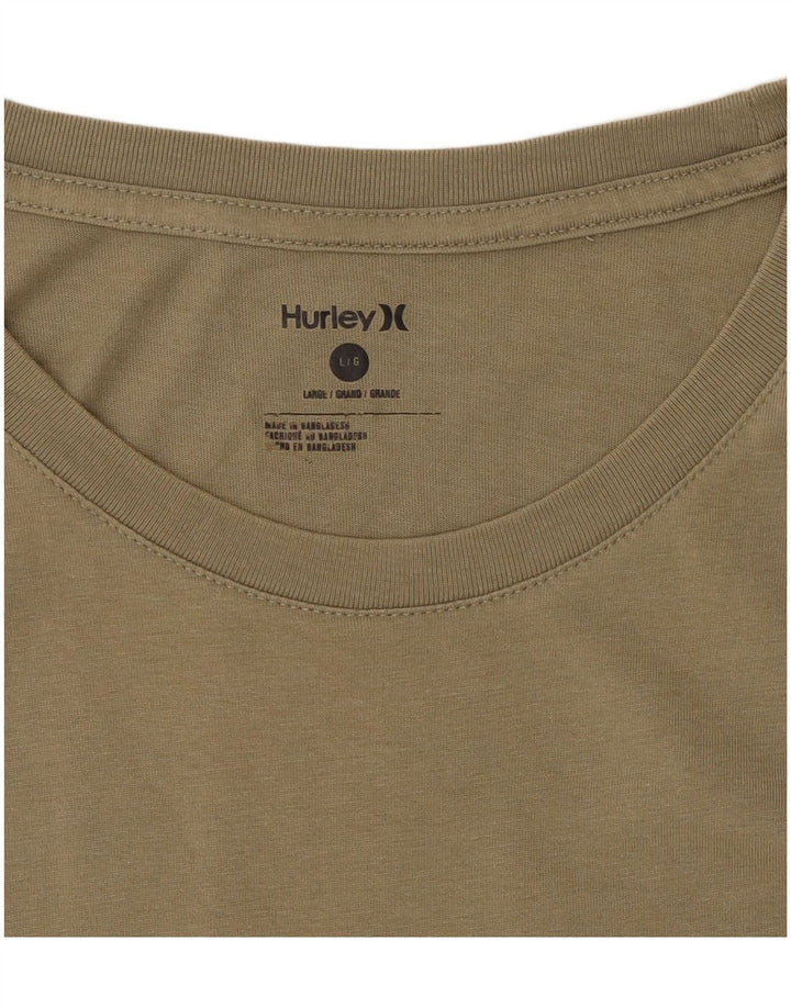 Ανδρικό γραφικό T-Shirt Hurley Top Large Khaki