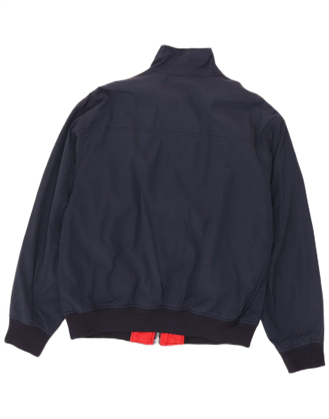 Vintage Ανδρικό Bomber Jacket IT 48 Medium Navy Blue Cotton