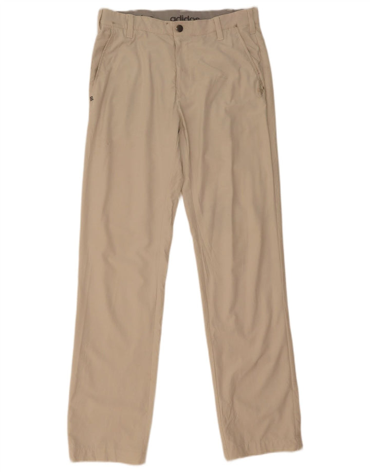 Ανδρικό ίσιο παντελόνι Chino Adidas W30 L32 Beige Polyester