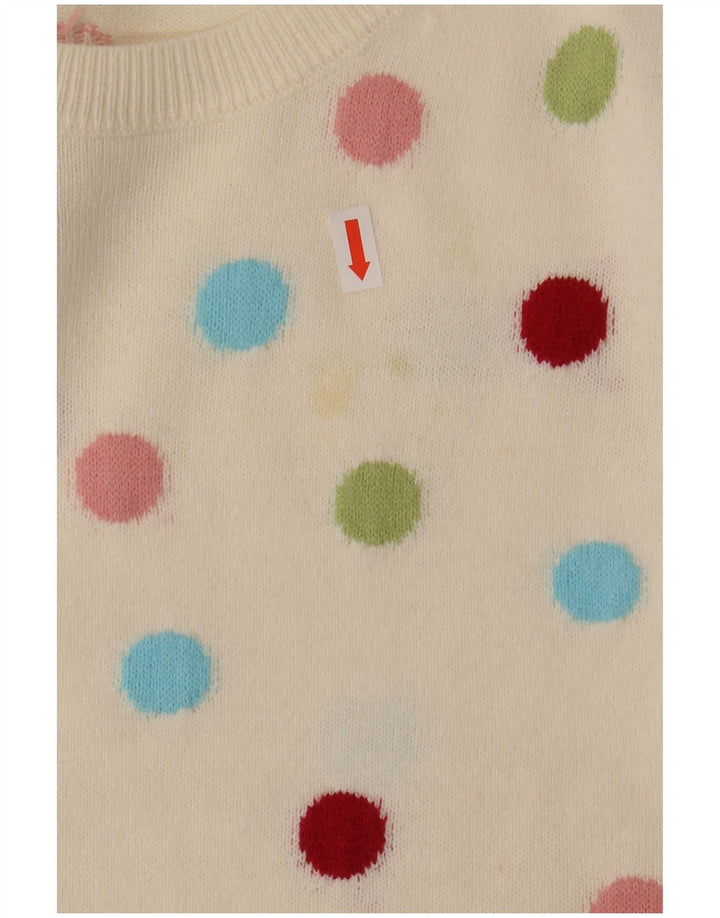 Marks & Spencer Γυναικείο πουλόβερ με λαιμόκοψη UK 12 Medium Off White