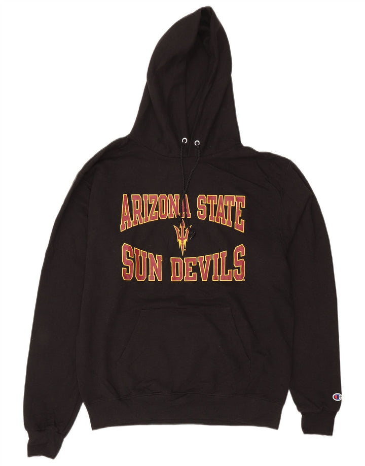 Champion Mens Arizona State Sun Devils Graphic Hoodie Jumper Medium Black
