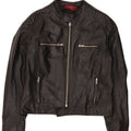 Ανδρικό δερμάτινο μπουφάν Basile UK 38 Medium Black