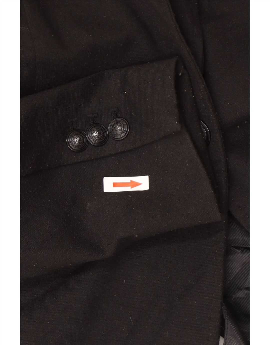 Zara Γυναικείο Μπουφάν 1 Κουμπί Blazer UK 12 Μεσαίο Μαύρο Πολυεστέρας