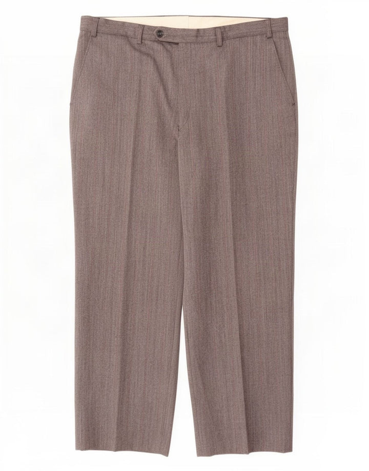 Marks & Spencer Ανδρικό παντελόνι κοστούμι St. Michael W38 L29 Γκρι ριγέ