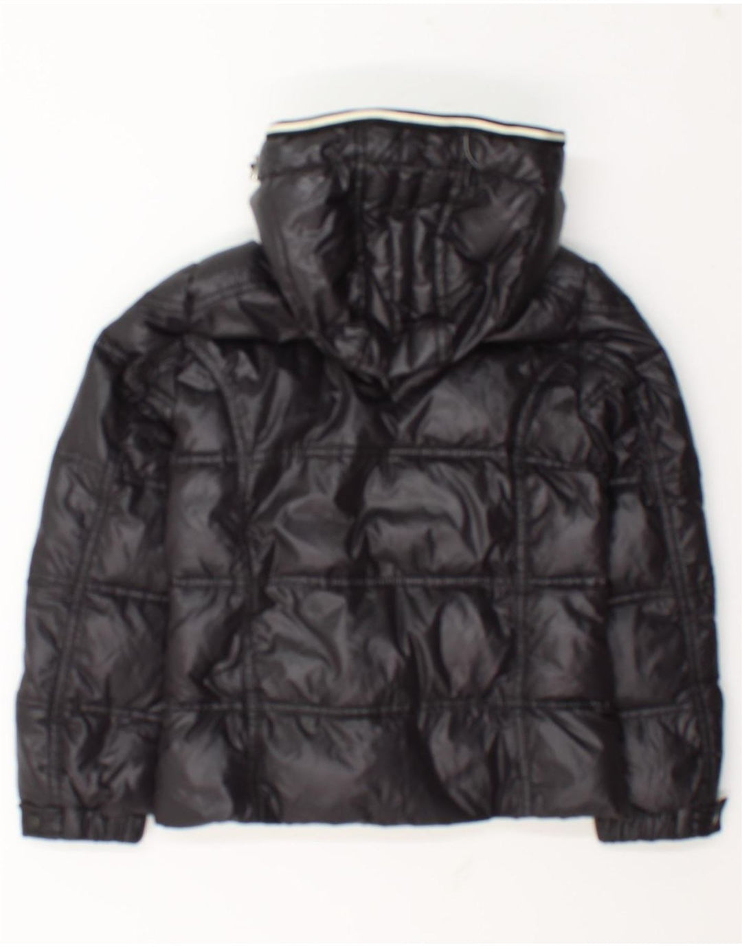 Moncler Girls Hooded Jacket 9-10 Years Navy Blue Polyamide