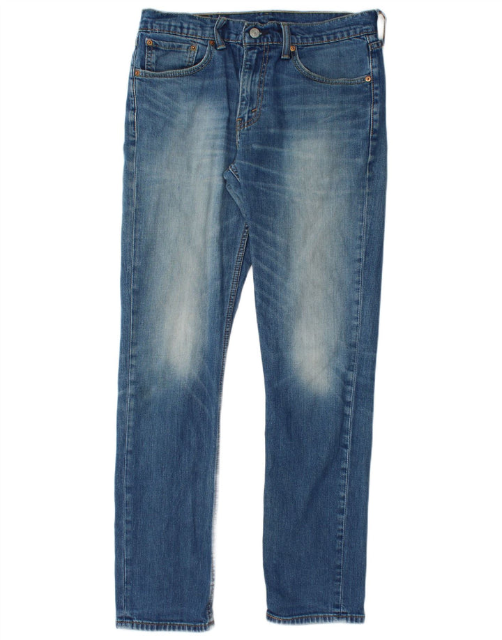 LEVI'S Mens 511 Acid Wash Slim Jeans W32 L32 Μπλε βαμβακερό