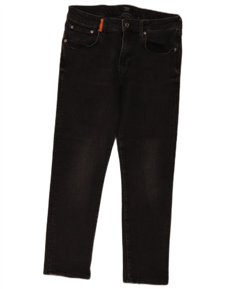 Superdry Γυναικείο Crop Slim Τζιν W32 L25 Γκρι βαμβακερό