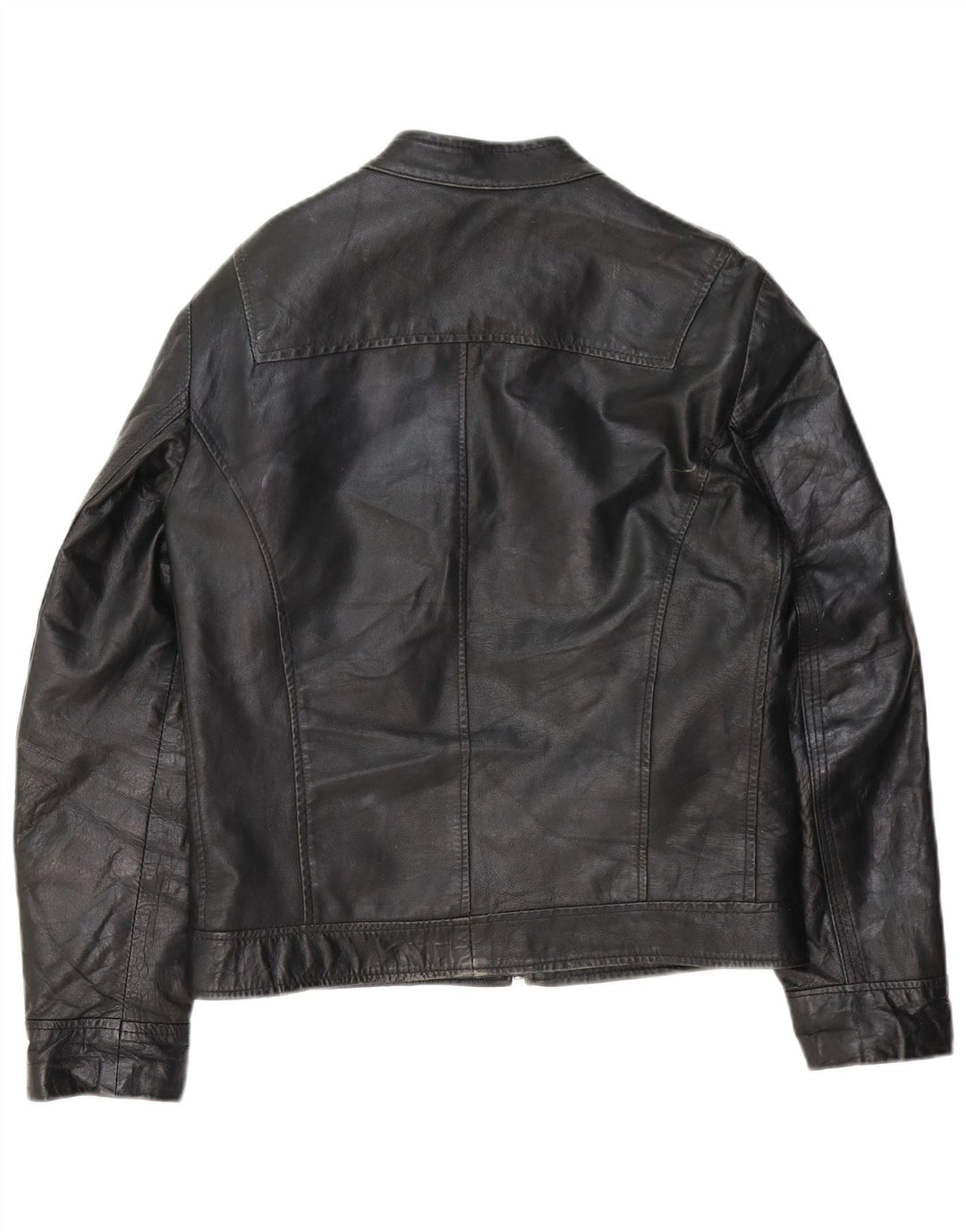 Vintage Ανδρικό Δερμάτινο Μπουφάν UK 38 Medium Black Leather