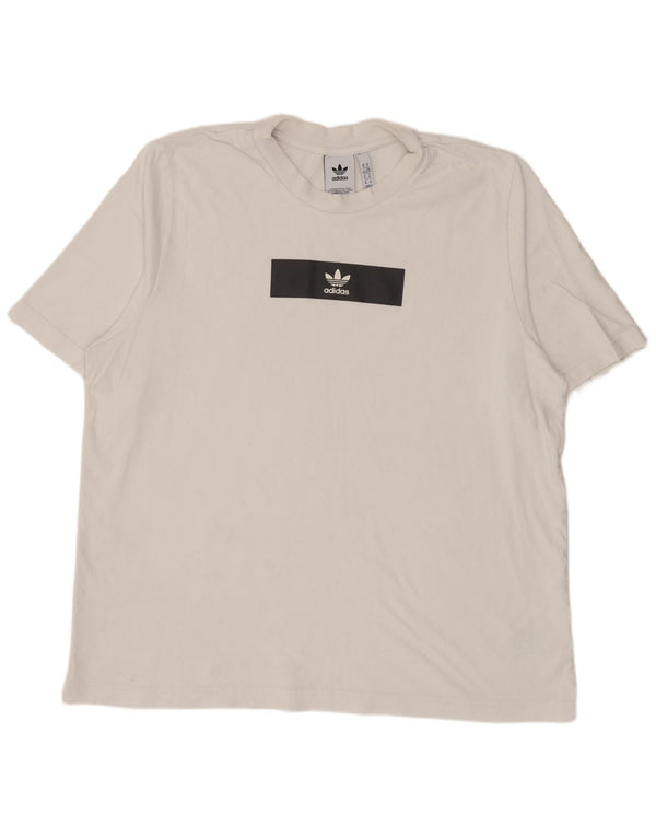 Ανδρικό γραφικό T-Shirt Adidas Top XL Λευκό βαμβακερό