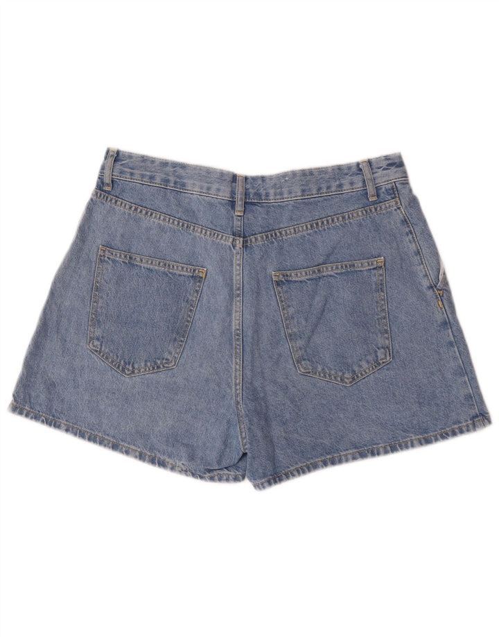 Zara Γυναικείο τζιν σορτς Medium W30 Μπλε βαμβακερό