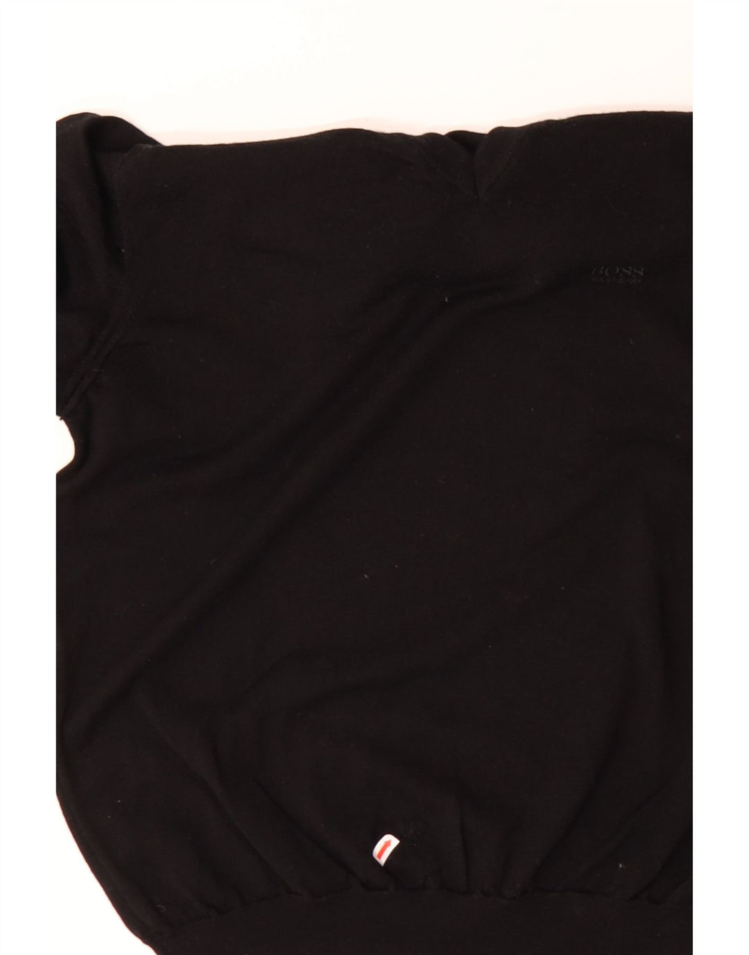 Ανδρικό πουλόβερ με λαιμόκοψη HUGO BOSS Μεσαίο μαύρο