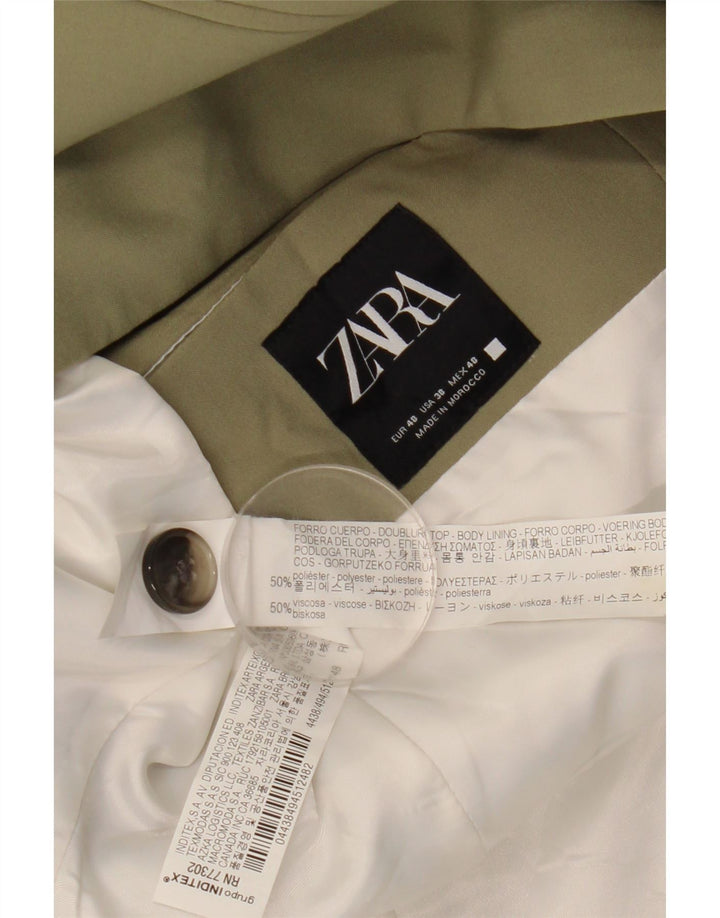 ZARA Ανδρικό σακάκι σακάκι με 1 κουμπί EU 48 Medium Khaki Polyester
