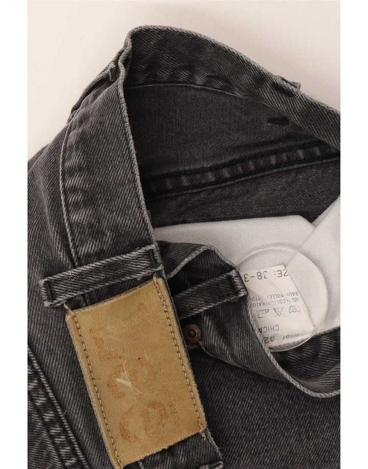 Lee Mens Chicago Straight Jeans W38 L34 Γκρι βαμβακερό
