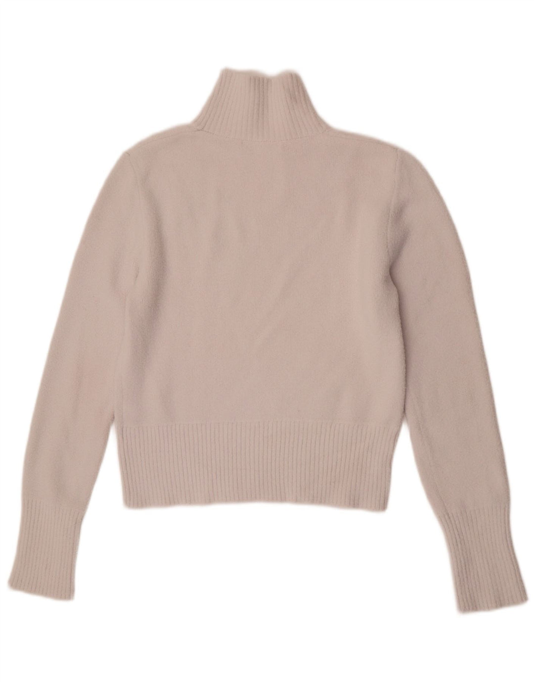 Zara γυναικείο πουλόβερ με λαιμόκοψη χελώνας UK 12 μεσαίο λευκό νάιλον