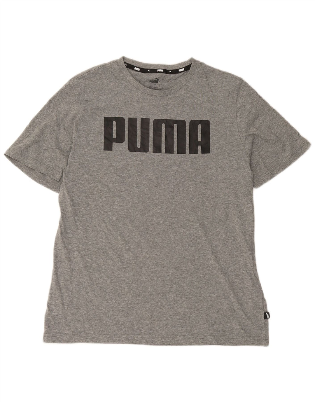 Ανδρικό γραφικό T-Shirt Puma Top Larg γκρι βαμβακερό