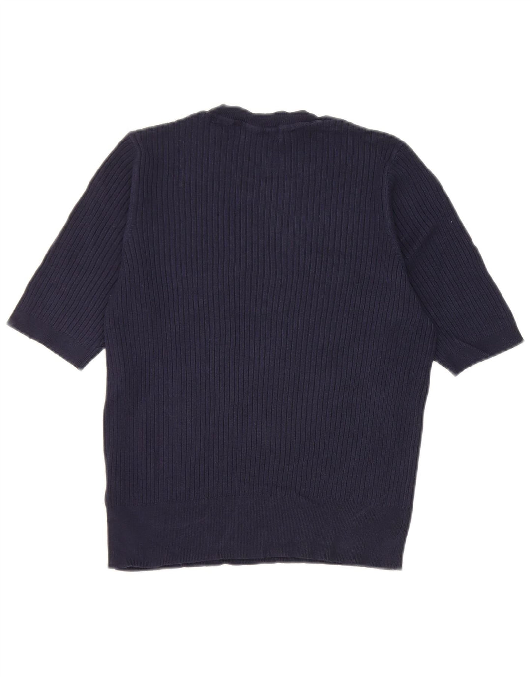 Marks & Spencer Γυναικείο T-Shirt τοπ UK 14 Medium Navy Blue Viscose