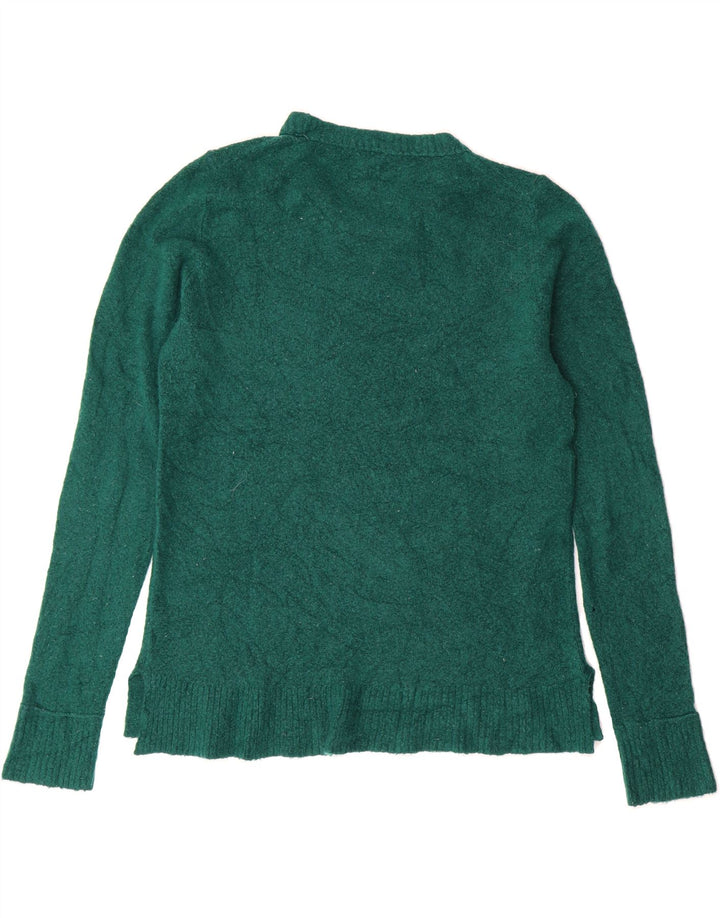 J. CREW Womens Crew Neck Jumper Sweater UK 10 Small Green Vintage J. Crew and Second-Hand J. Crew from Messina Hembry 
