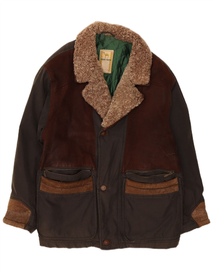 Camel Active Ανδρικό παλτό αντιανεμικό IT 56 2XL Χακί Colourblock Cotton