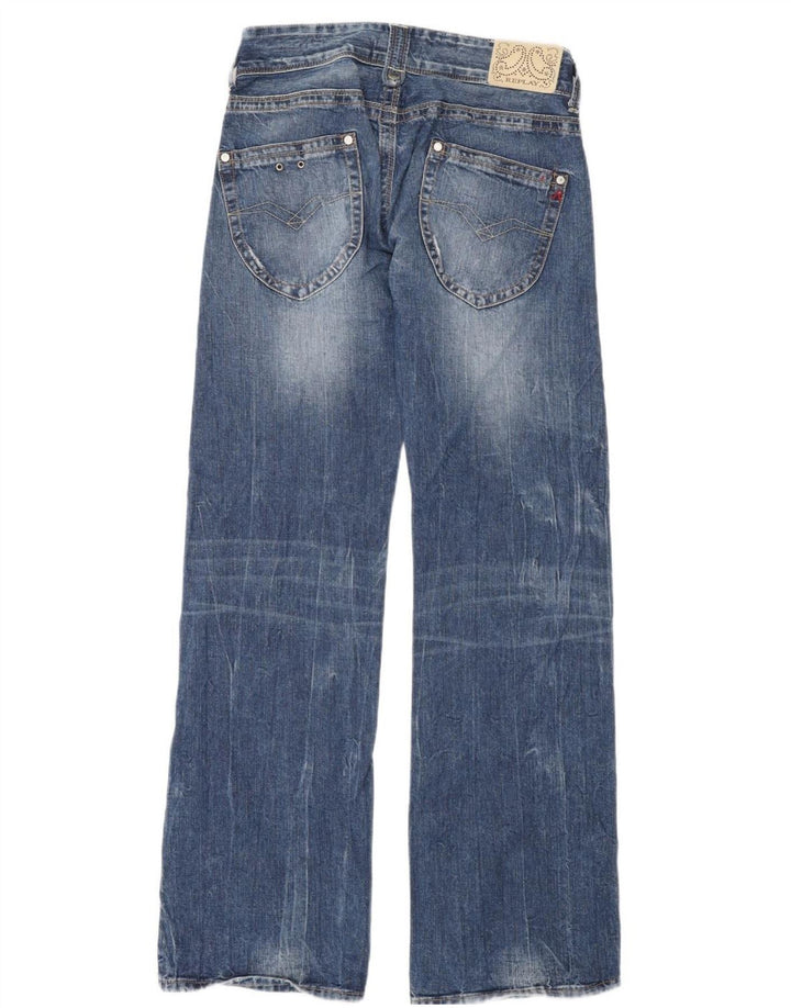 Replay Γυναικεία Janice Bootcut Jeans W27 L34 Blue Cotton