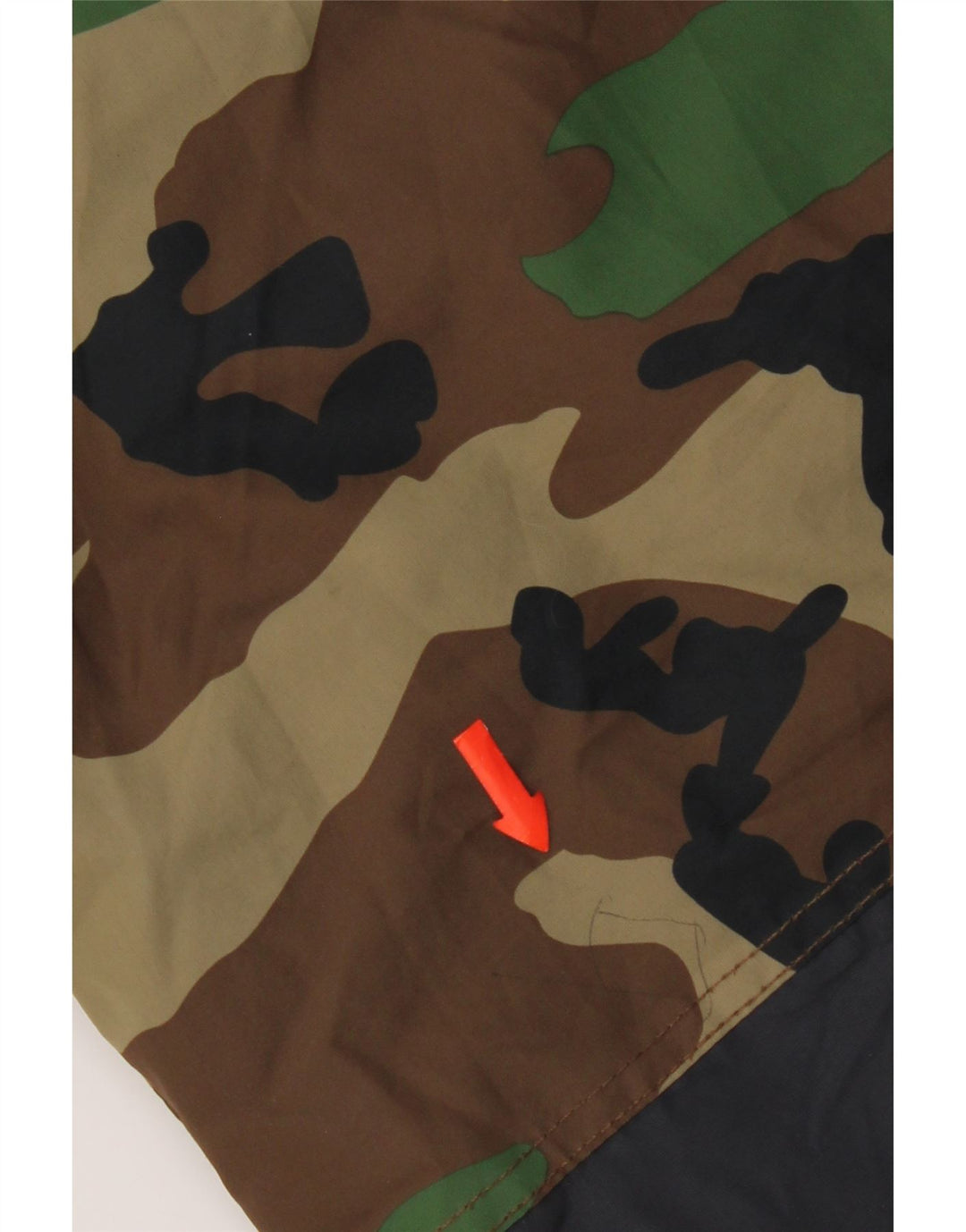 Zara Boys Hooded Parka Jacket 13-14 Years Πολύχρωμο Καμουφλάζ