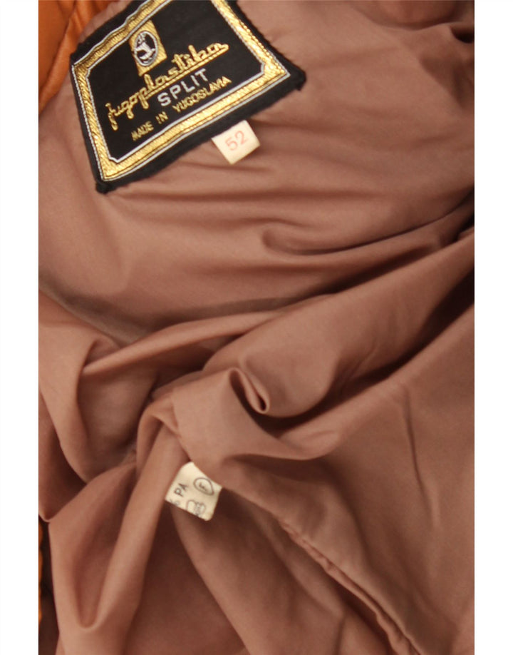 VINTAGE Ανδρικό μπουφάν με επένδυση IT 52 XL Πορτοκαλί πολυεστέρας