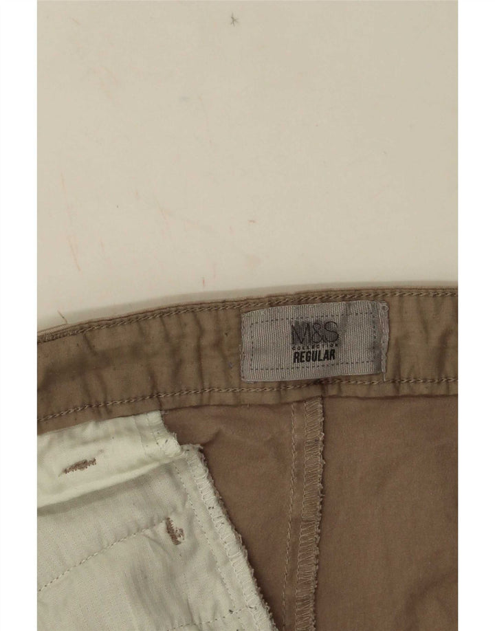 Marks & Spencer Ανδρικό κανονικό σορτς Chino W34 Μεγάλο Μπεζ