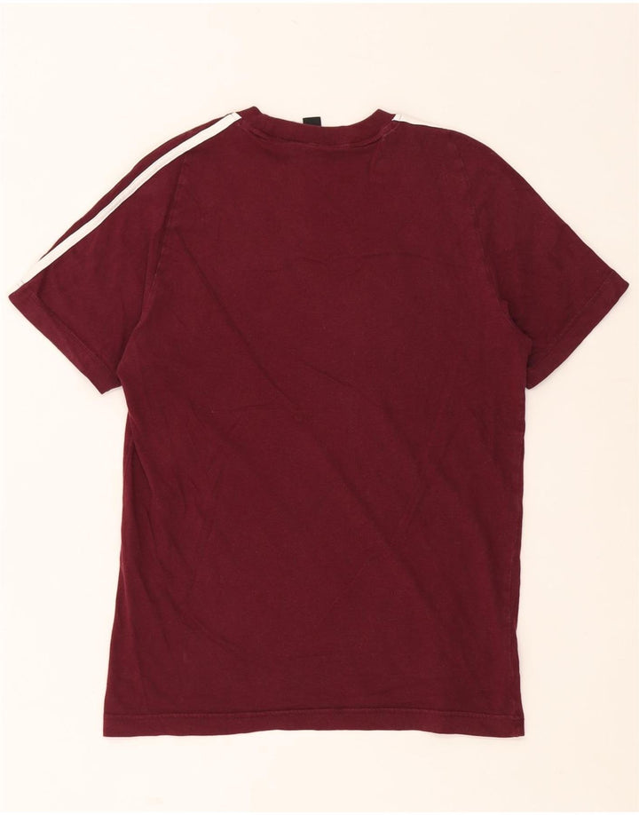 Ανδρικό T-Shirt ADIDAS Top Small Maroon Βαμβακερό