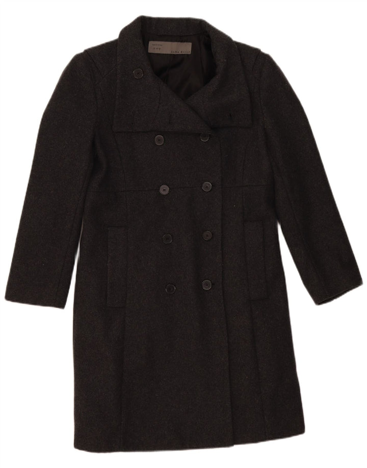 Zara Γυναικείο παλτό UK 16 Large Grey Wool