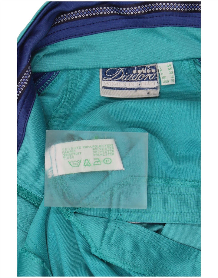 Γυναικεία αθλητική φόρμα Diadora Top Jacket UK 12 Medium Turquoise Colourblock