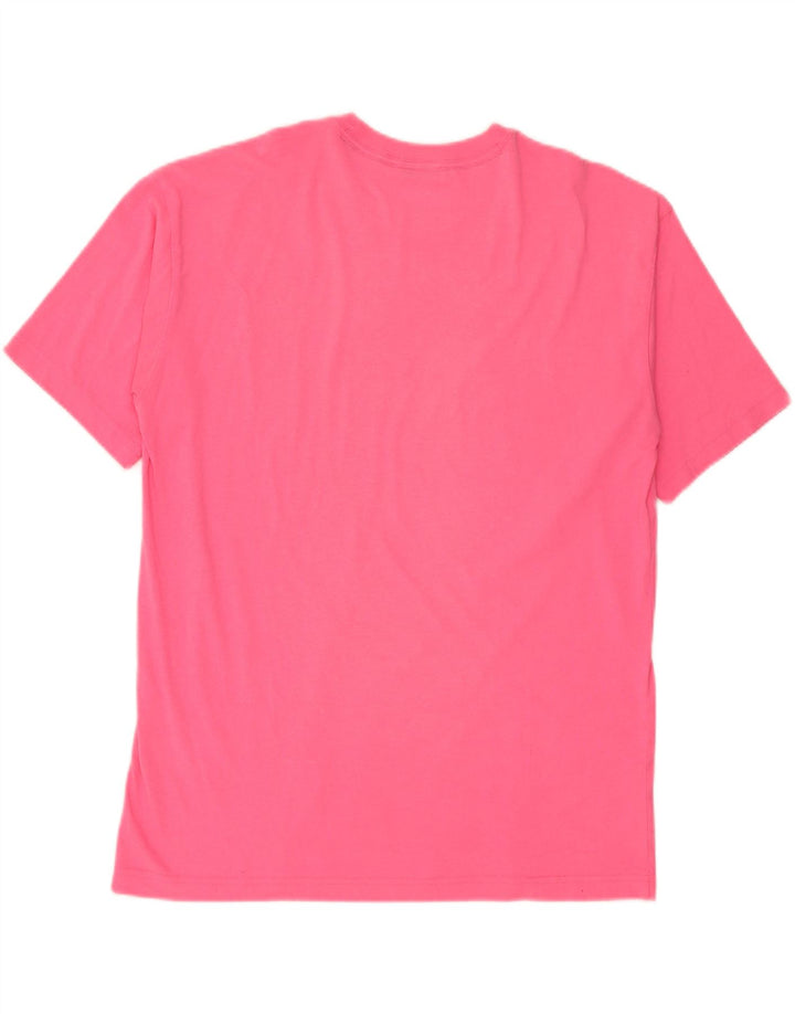 Ανδρικό γραφικό T-Shirt CHAMPION Top Μεσαίο Ροζ Βαμβακερό