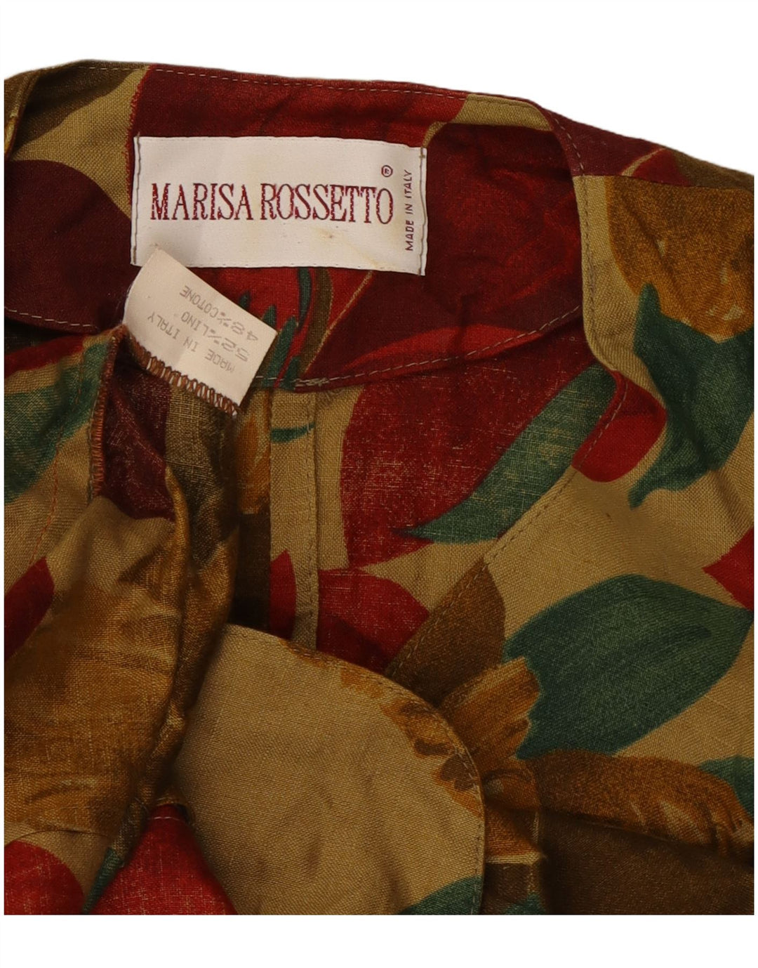 Vintage γυναικείο κοντομάνικο σακάκι blazer UK 12 Medium πολύχρωμο Tropic