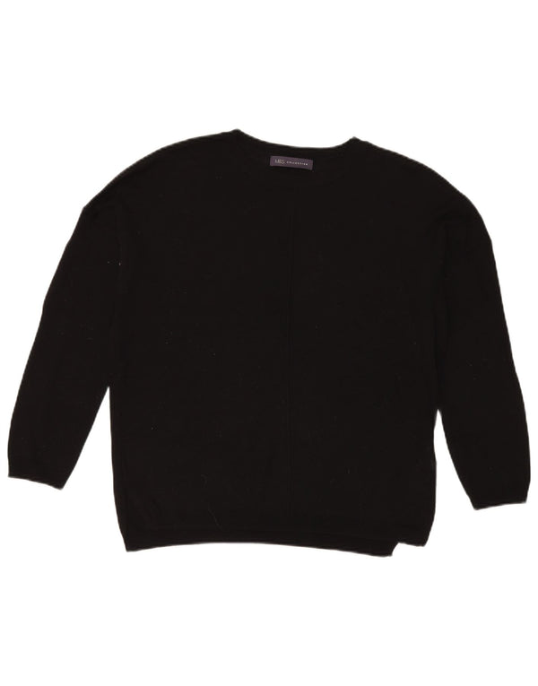 Marks & Spencer Γυναικείο πουλόβερ με λαιμόκοψη UK 14 Medium Black