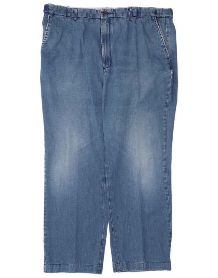 Ανδρικό τζιν Marks & Spencer Blue Harbor Straight W42 L28 Blue Cotton