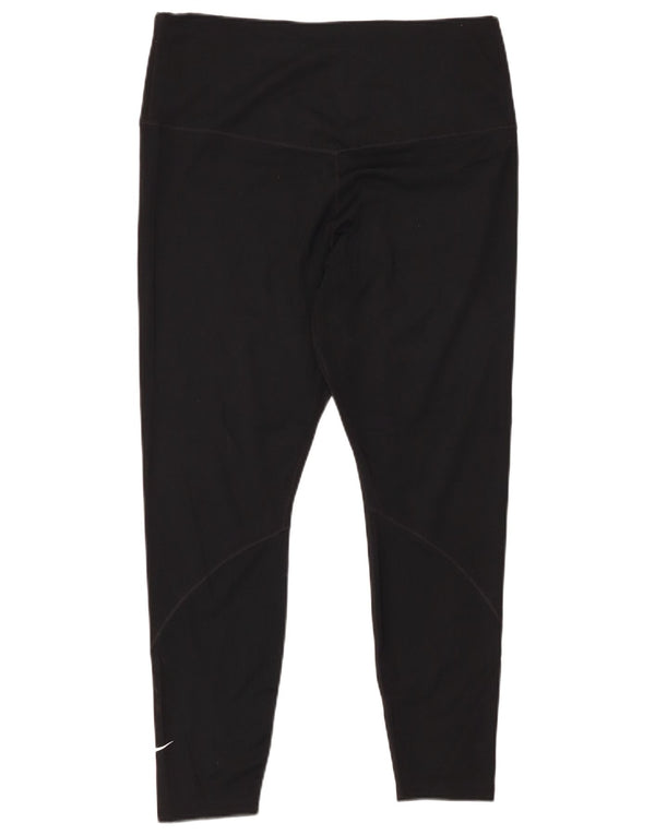 Γυναικείο κολάν NIKE Dri Fit Crop UK 18 XL Μαύρο πολυεστέρα