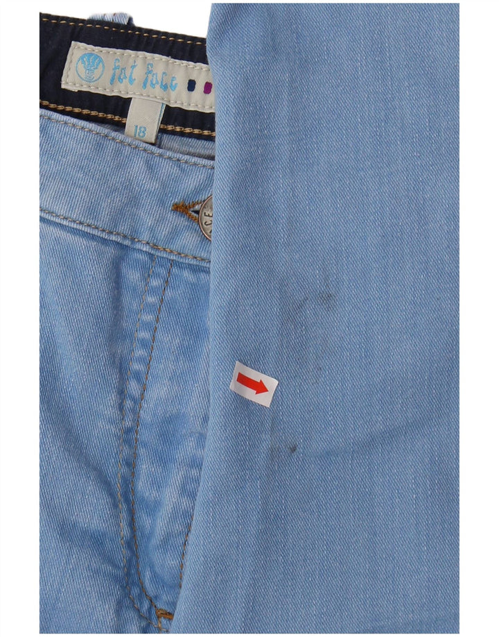 FAT FACE Γυναικείο Cropped Jeans UK 18 XL W36 L22 Μπλε βαμβακερό