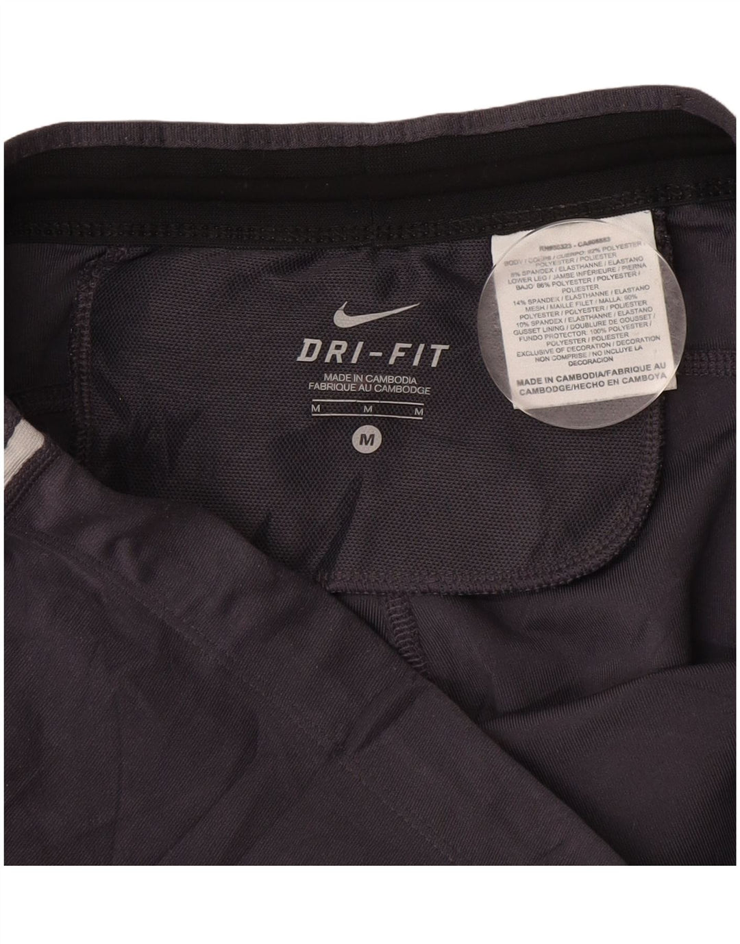 Γυναικείο κολάν Nike Dri Fit Capri UK 12 Μεσαίο Γκρι Πολυεστέρας