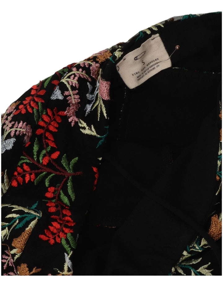 PINS AND NEEDLES Γυναικείο Slip Dress UK 8 Small Black Floral