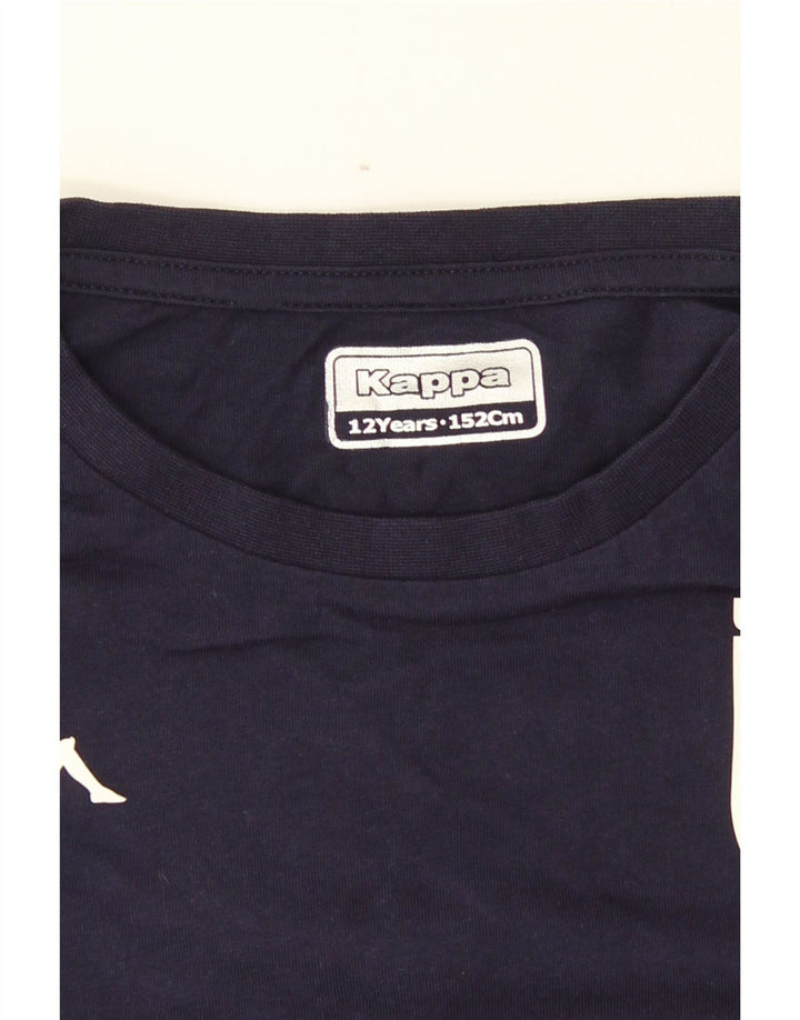 Kappa Boys Graphic T-Shirt Top 11-12 Years Navy Blue