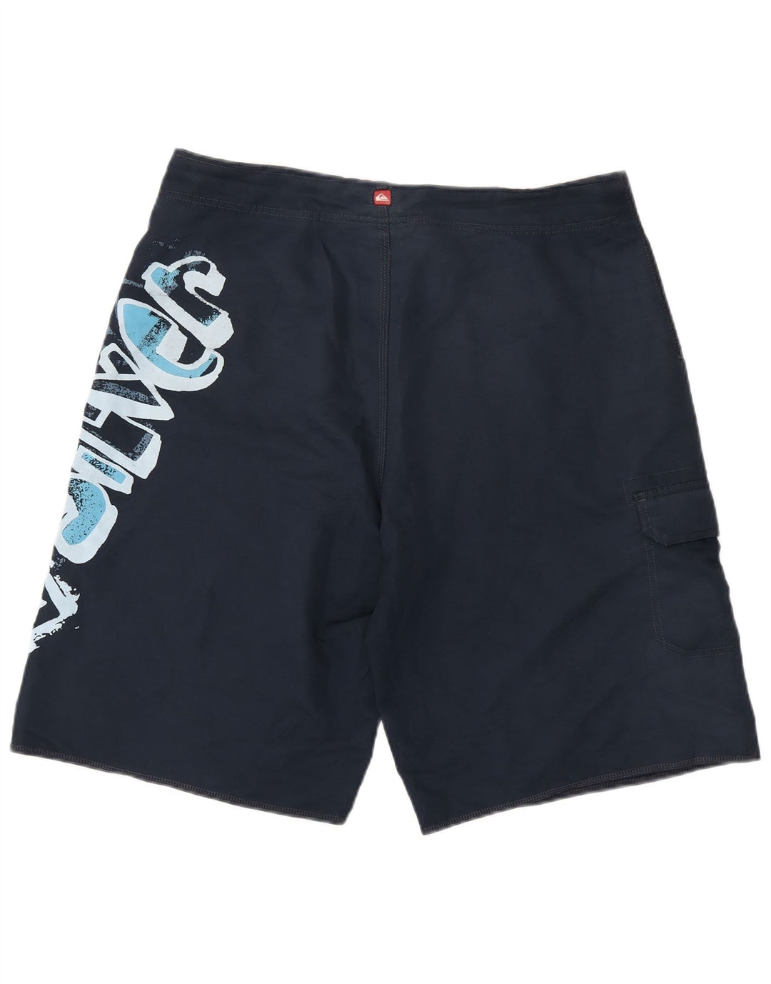 Ανδρικό γραφικό σορτς κολύμβησης Quiksilver μεγάλο μπλε ναυτικό πολυεστέρα