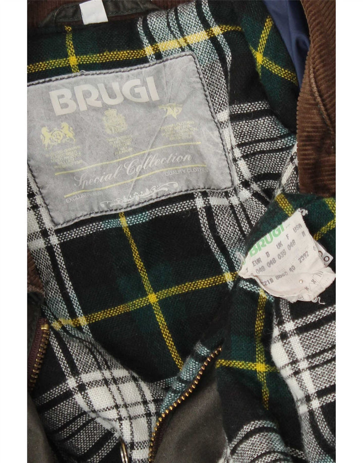 Brugi Ανδρικό κερωμένο βαμβακερό μπουφάν UK 38 Medium Khaki