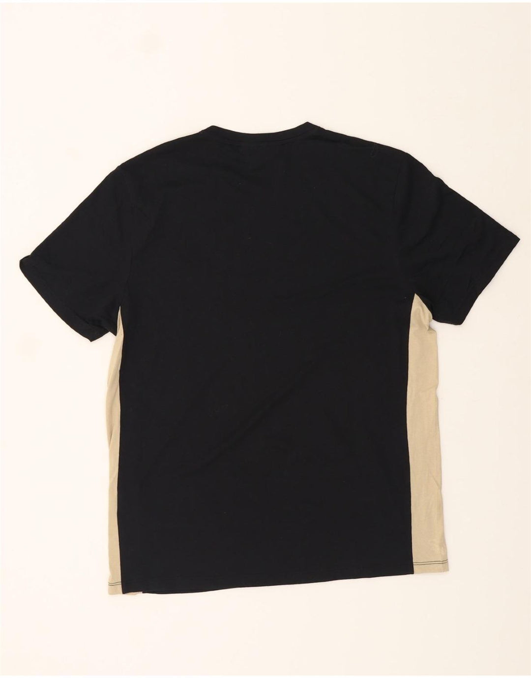 DKNY Mens Graphic T-Shirt Top Medium Black Colourblock Vintage Dkny and Second-Hand Dkny from Messina Hembry 