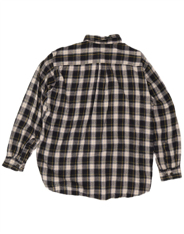 L.L.BEAN Ανδρικό φανελένιο πουκάμισο μεγάλο μπλε ναυτικό βαμβακερό καρό